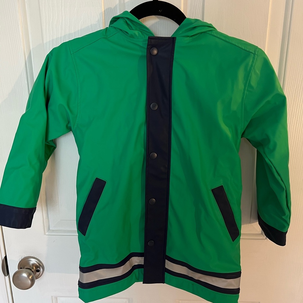 Hartstrings Kids Green Rain Jacket- Size 5/6